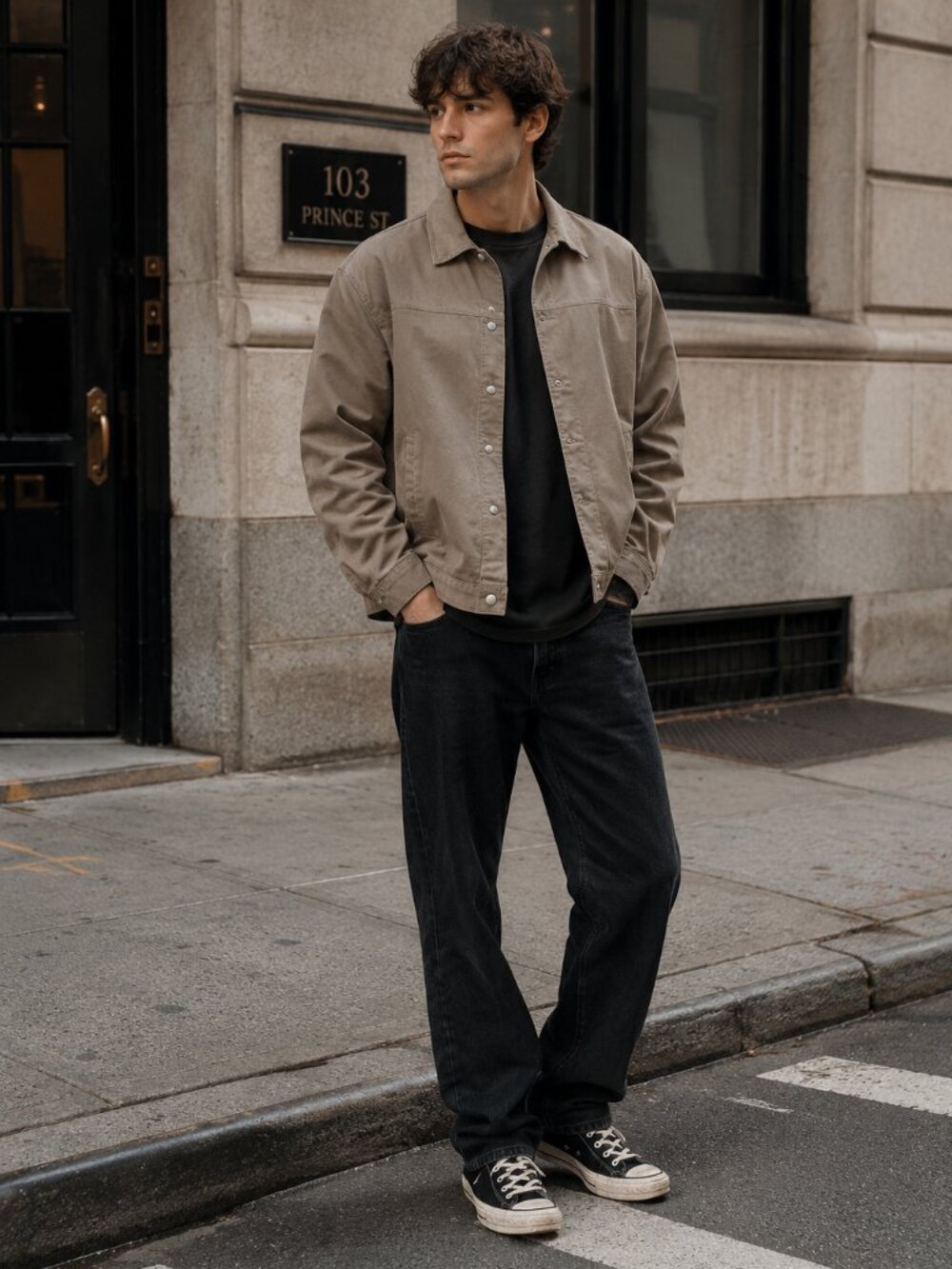 TWODAY Korea x Broadway x ONLEstyle Oversized Utility Coach Jacket XXX Gray